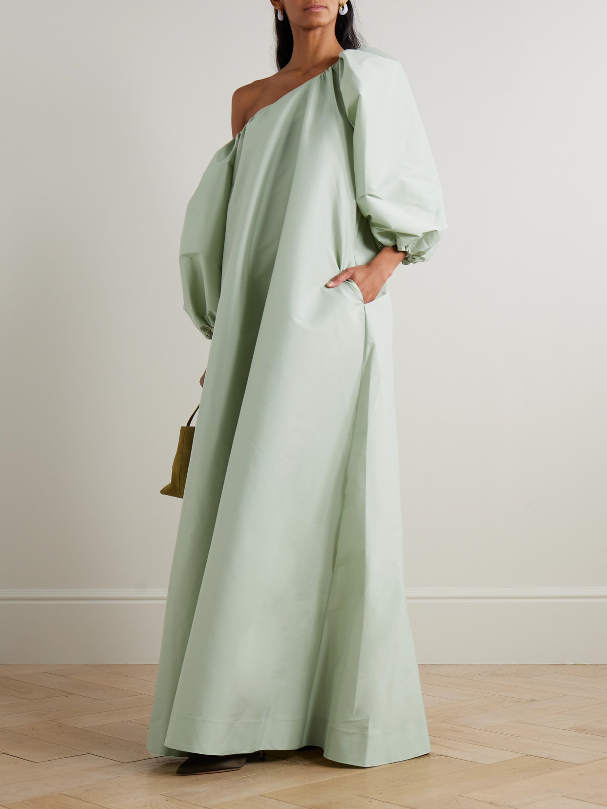 Nathalie Off-the-shoulder Taffeta Gown - 2