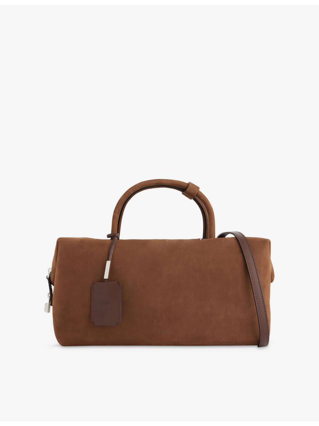 Brand-Embossed Large Nubuck-Leather Tote Bag - 1
