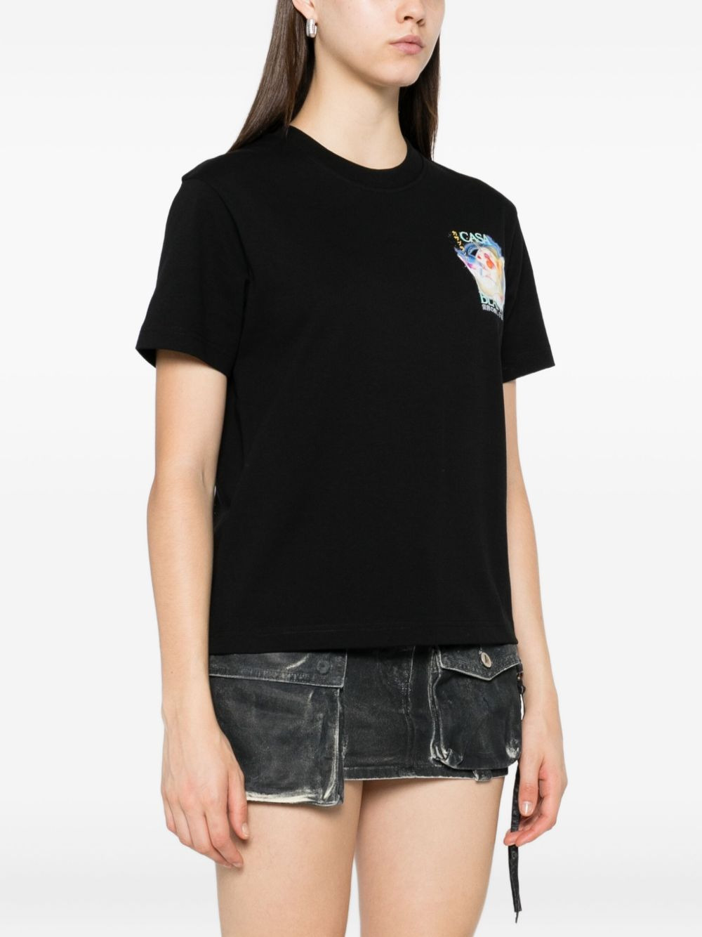 logo-print T-shirt - 3