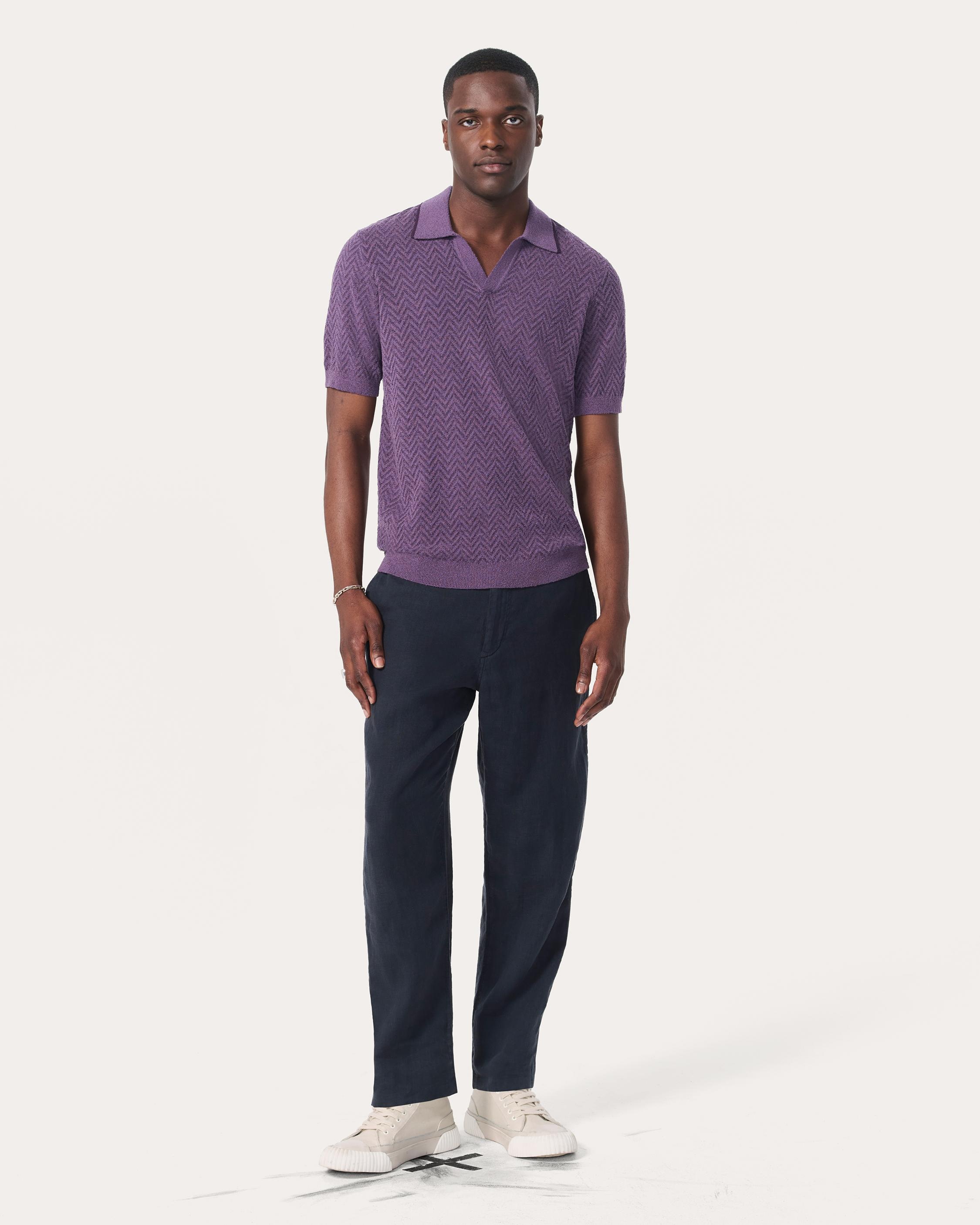 Zuma Herringbone Knit Polo Shirt
Terry Toweling - 3