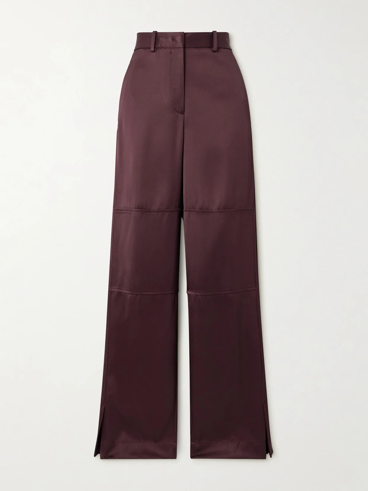 Satin-twill Straight-leg Pants - 1