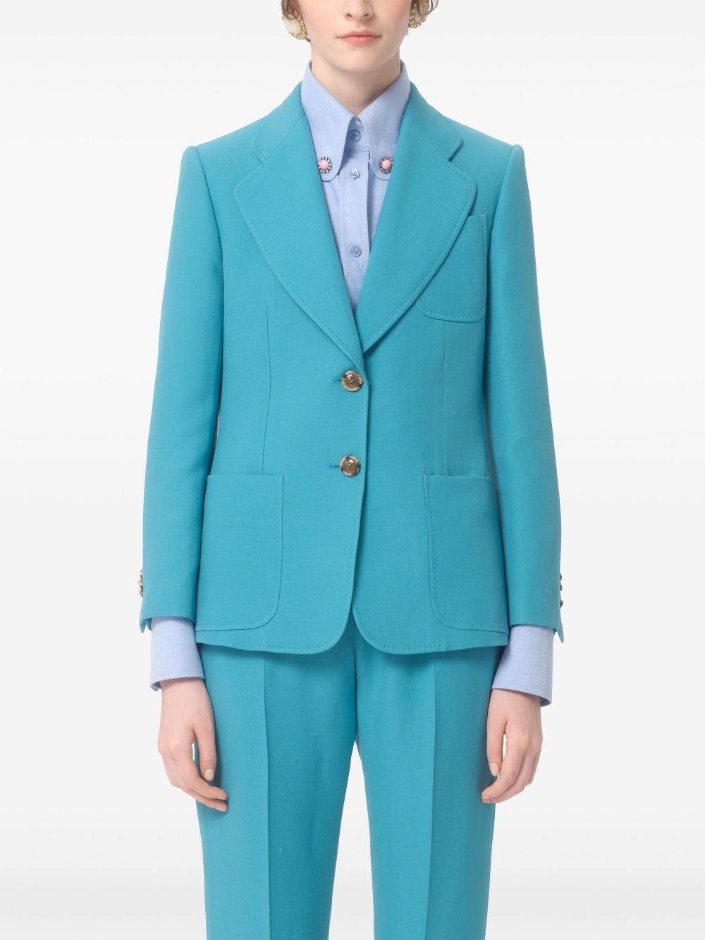 single-breasted blazer - 3