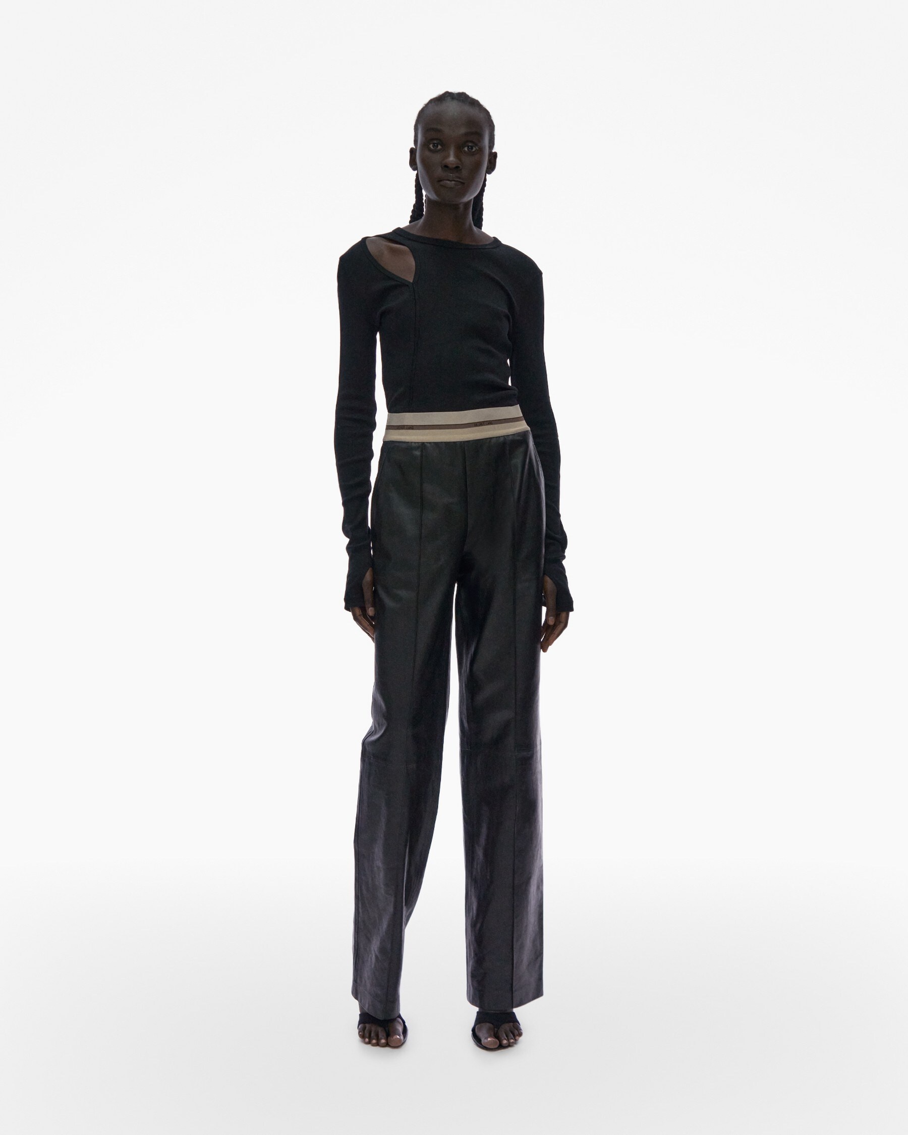 LEATHER PULL-ON PANT - 2
