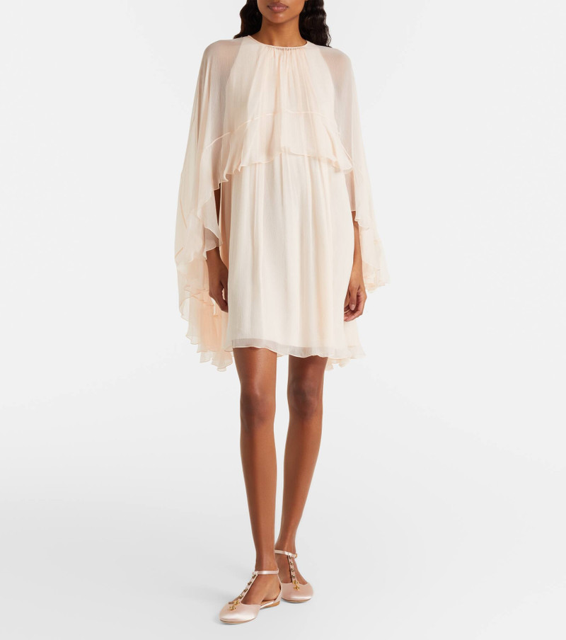 Chloé Ruffled silk minidress outlook
