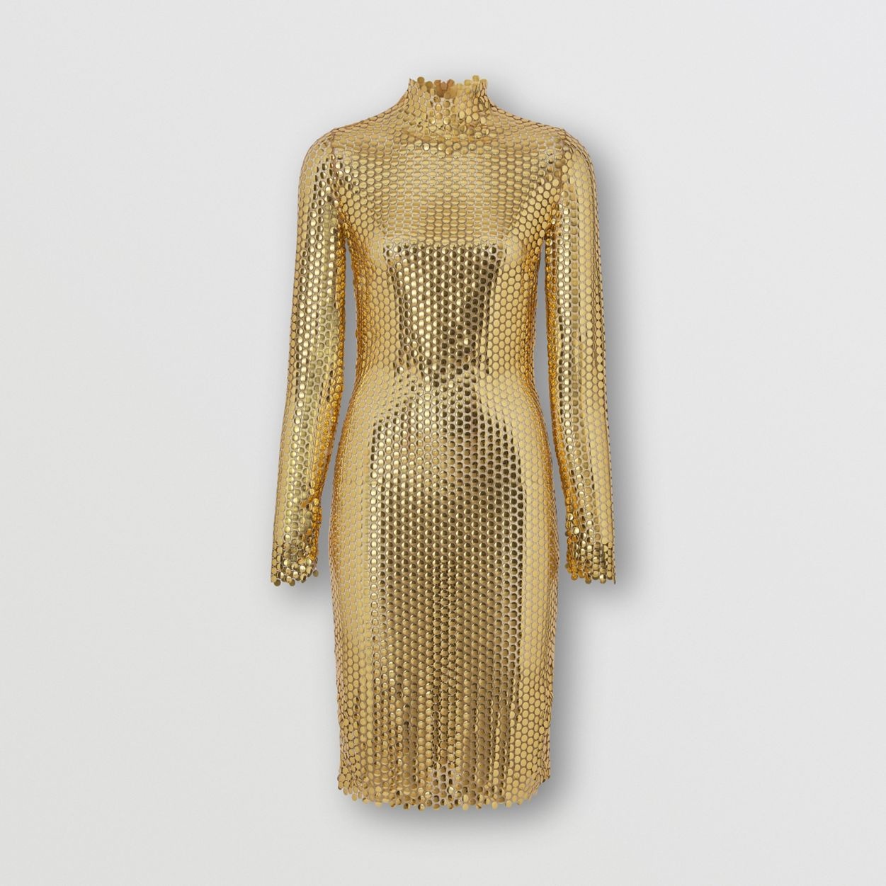 Metallic Paillette-embellished Mesh Dress - 1