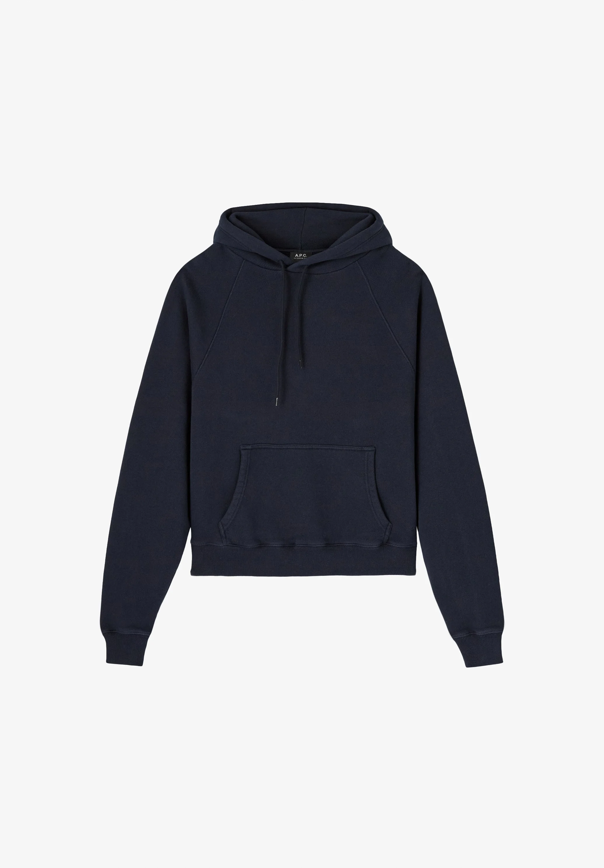THIMOTHE HOODIE - NAVY BLUE HOODIE WITH RAGLAN SLEEVES (M) - 1