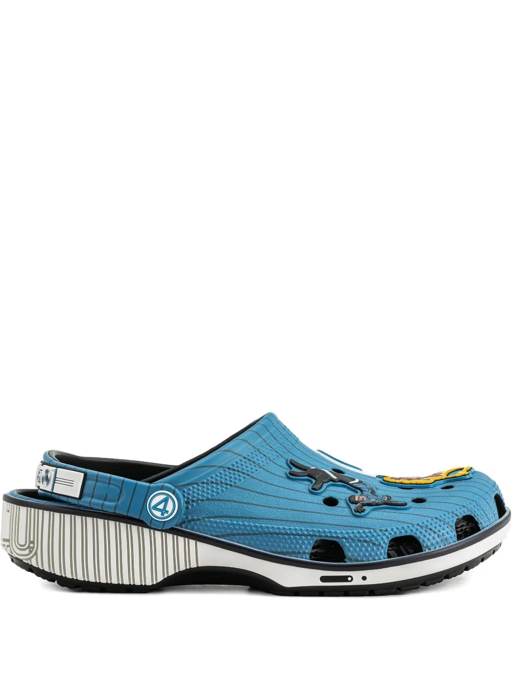 pinstripe Fantastic Four clogs - 1