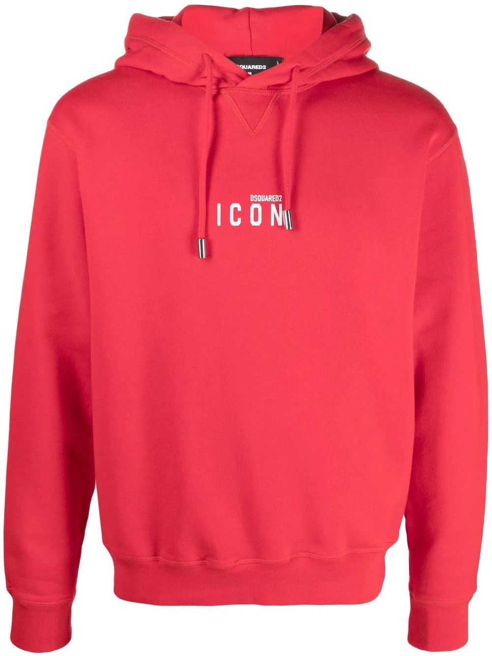 logo-print cotton hoodie - 1