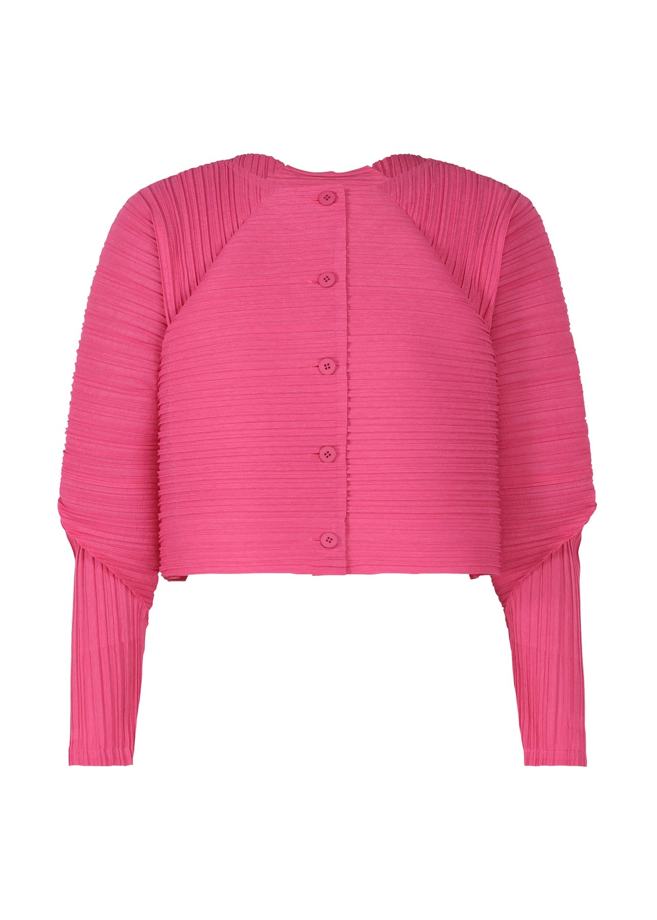 RAMIE PLEATS CARDIGAN - 1