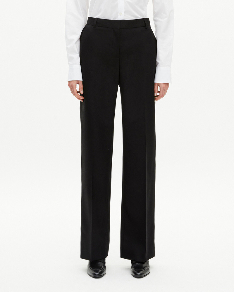 WIDE-LEG PANTS WITH BLACK SATIN DETAILS 3