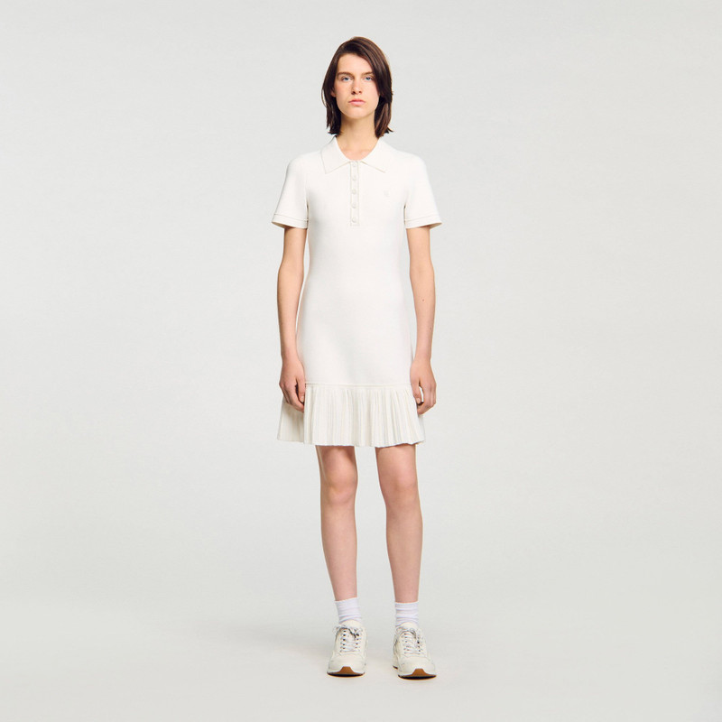 Sandro MINI KNIT DRESS WITH POLO NECK outlook