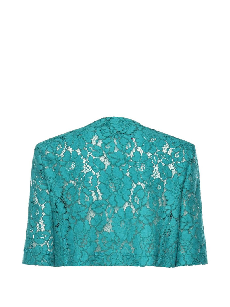 PINKO Lace Spencer button-up cotton jacket outlook
