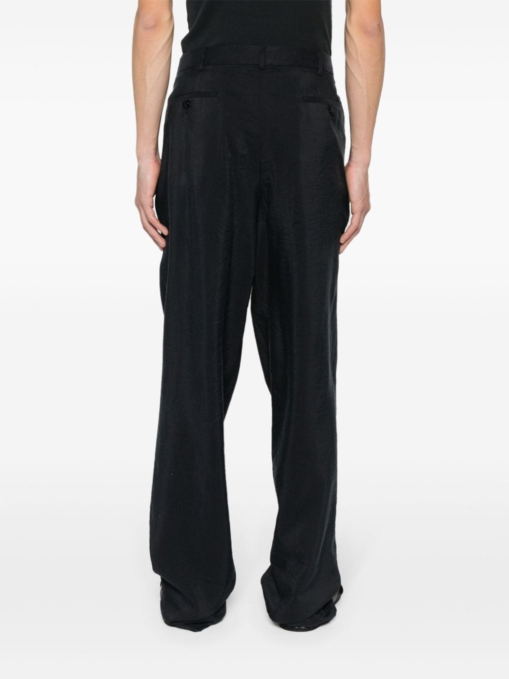 pleat-detail trousers - 4
