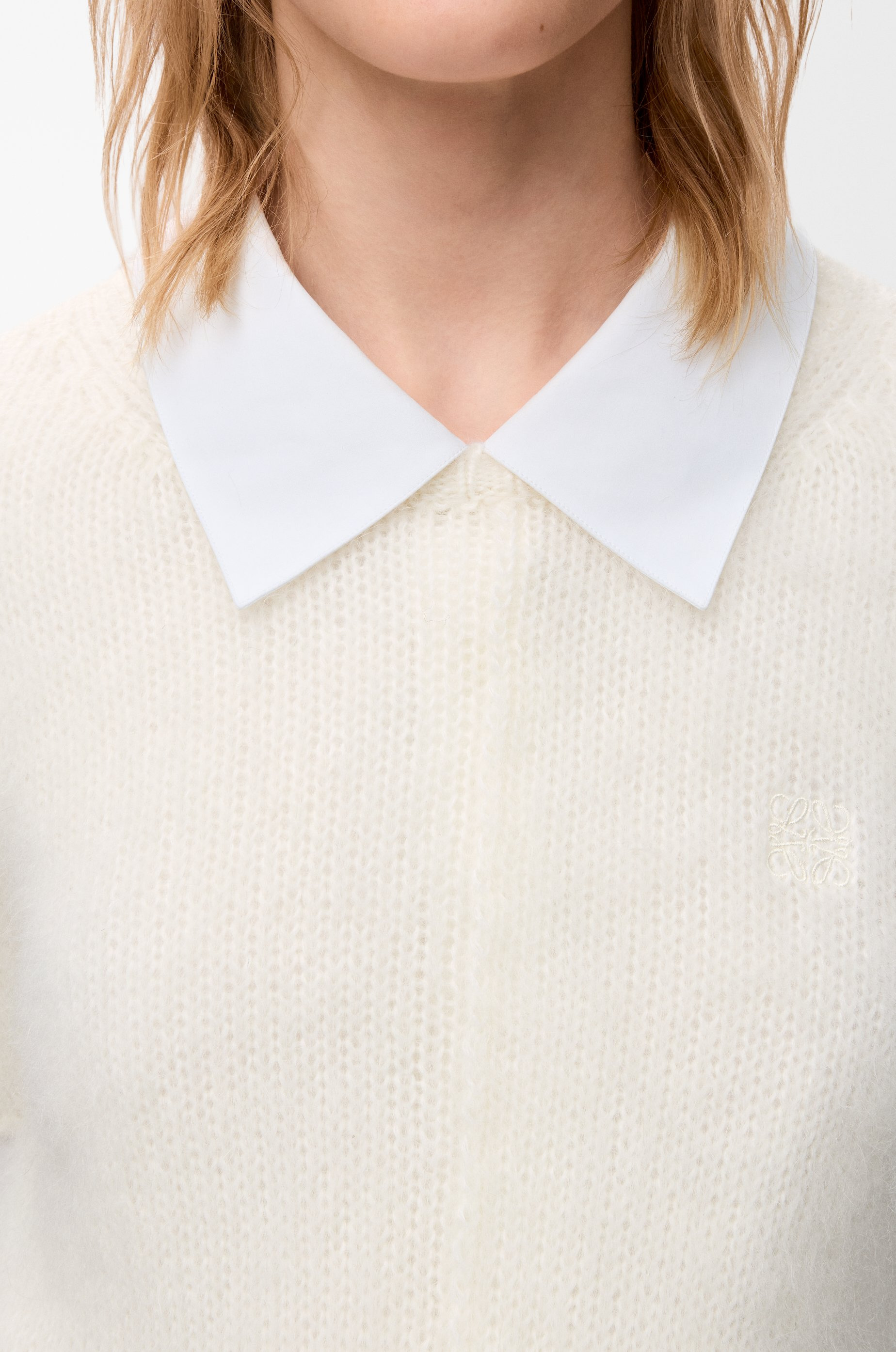 Short sleeve sweater in mohair blend - 5
