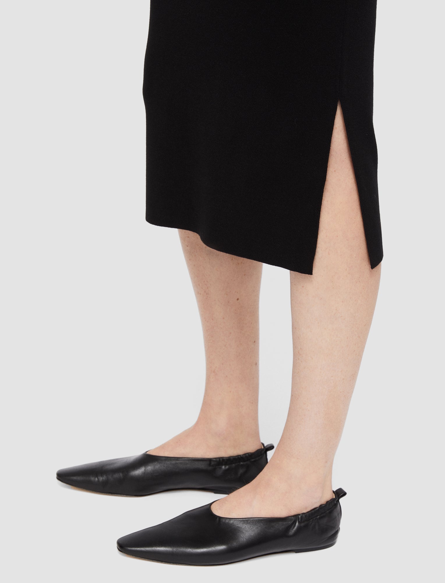 Silk Stretch Pencil Skirt - 3