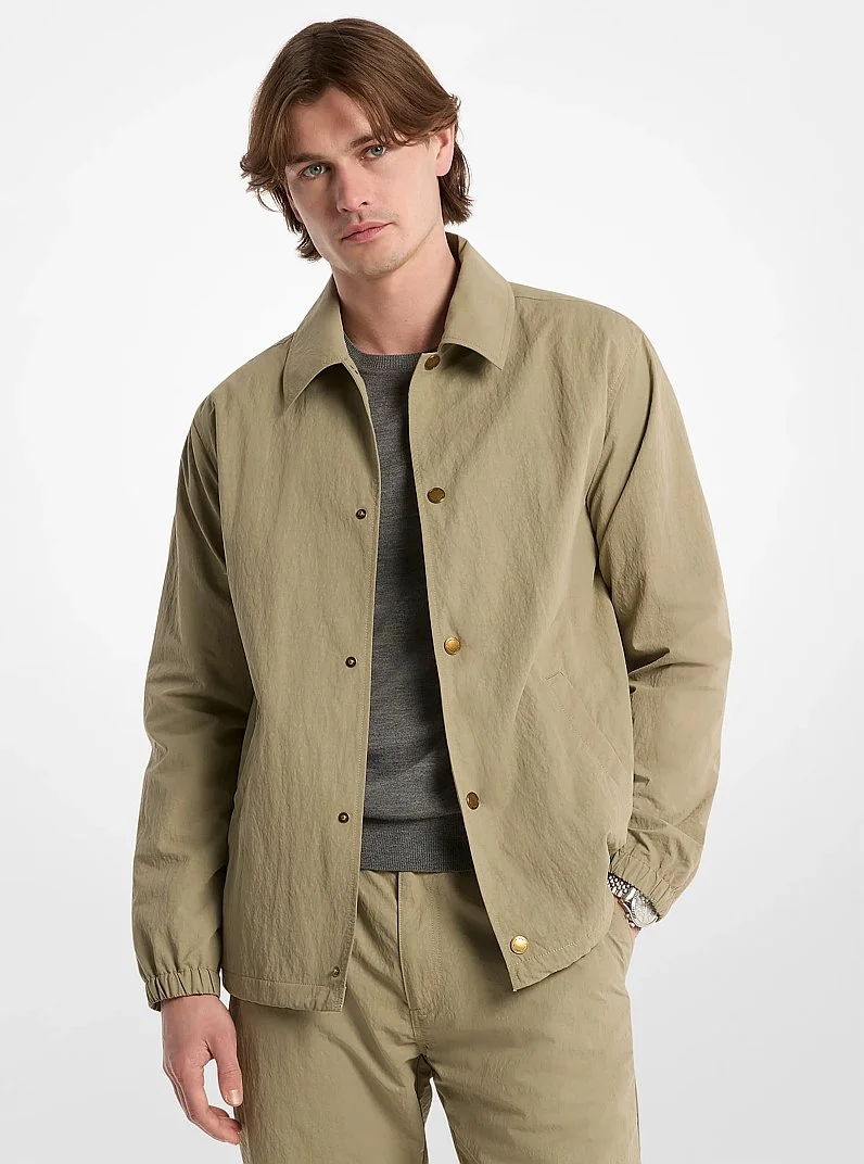 Crinkled Nylon Jacket - 1