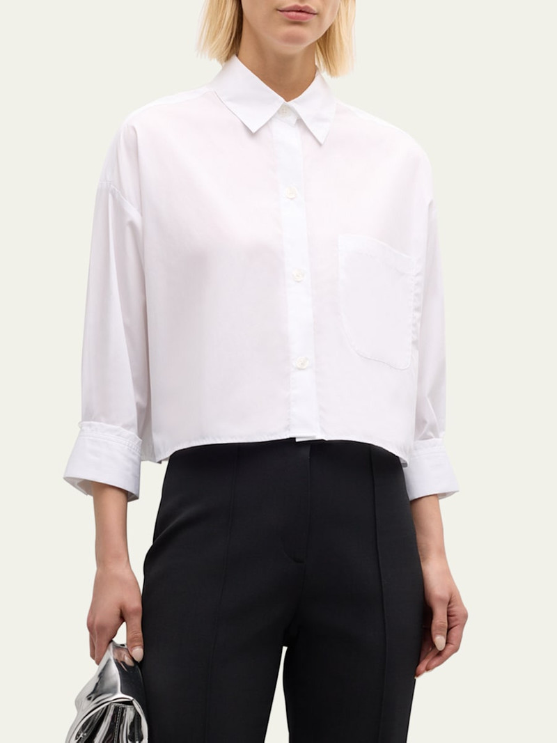 Soon To Be Ex Superfine Cotton Button-Front Shirt 4