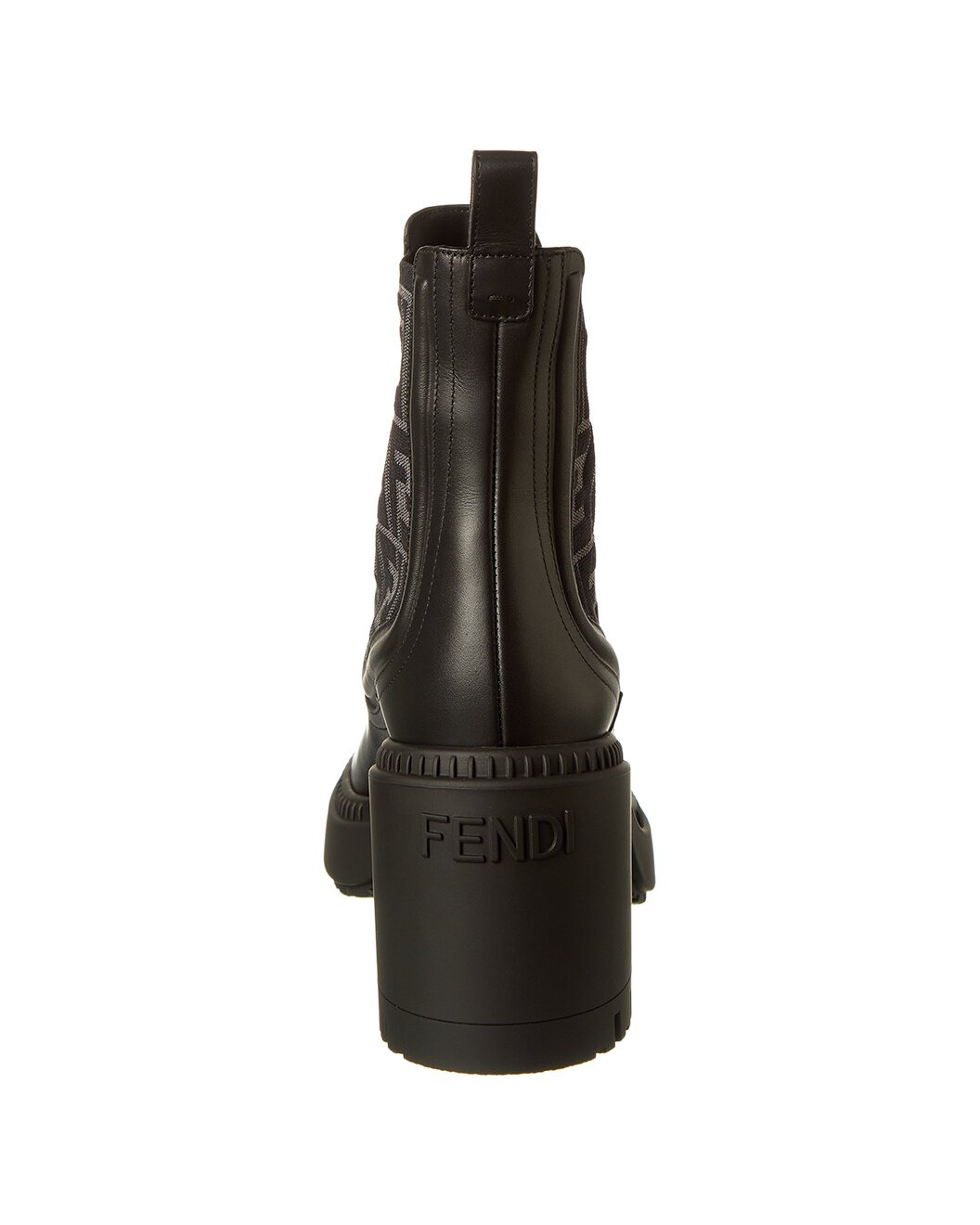 FENDI FF Logo Domino Leather Boot - 3