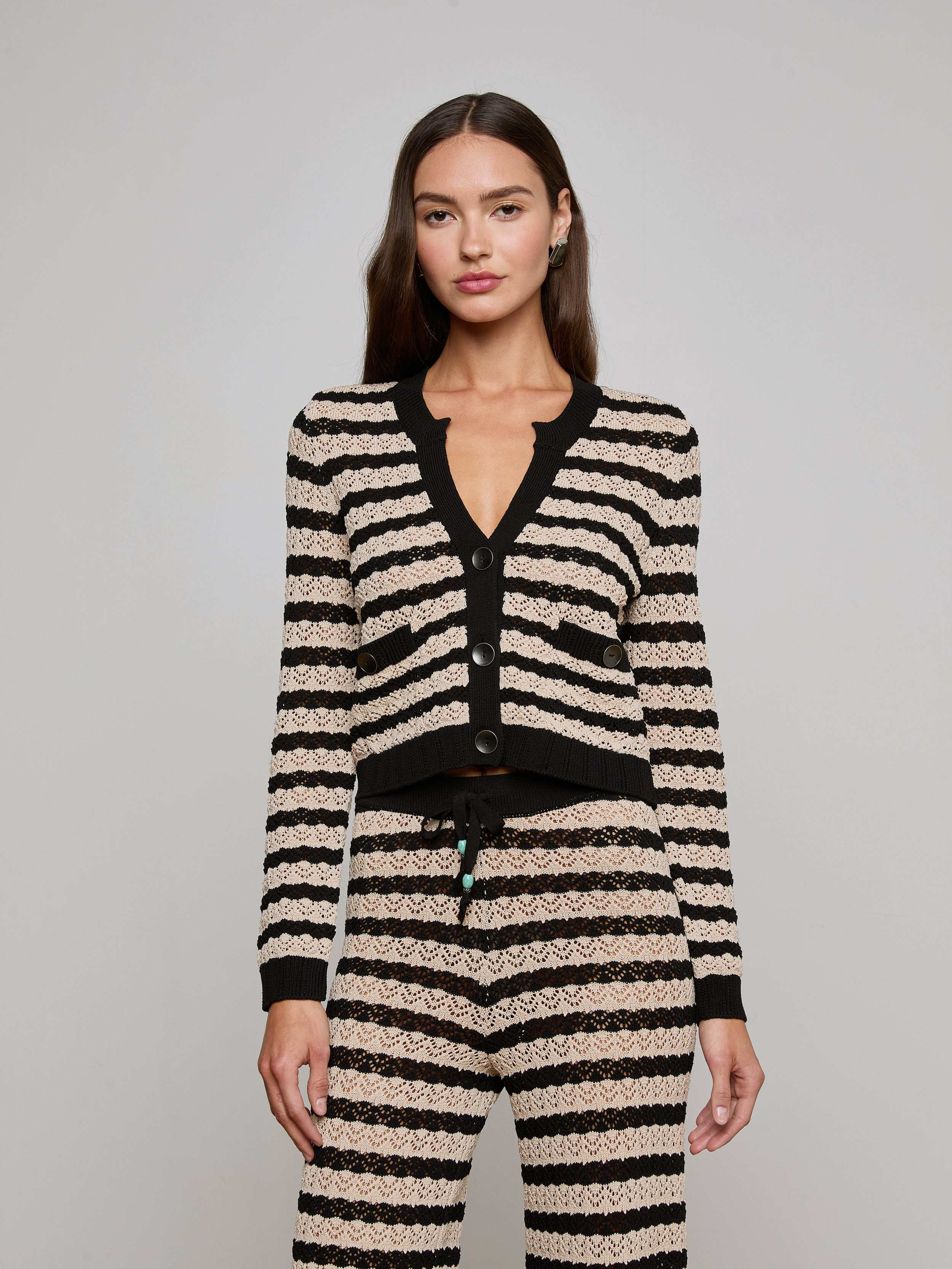 Orla Pointelle Knit Cardigan - 2