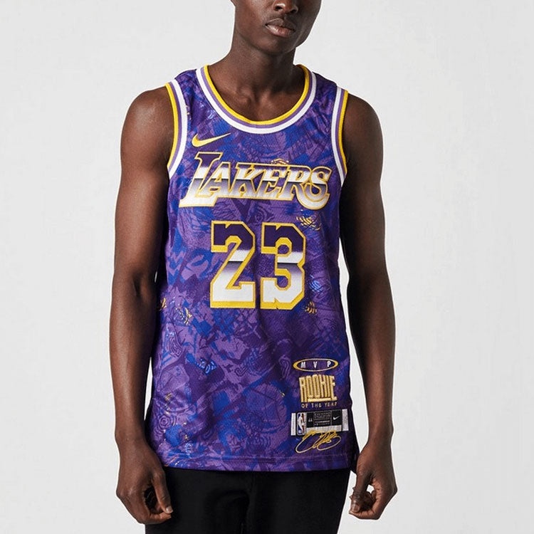 Nike NBA Retro Basketball Vest SW Fan Edition LeBron James 23 Purple DA6951-504 - 3