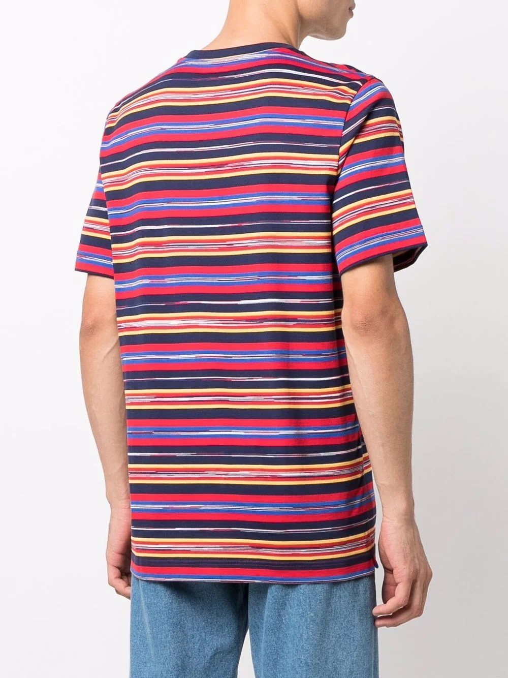 striped short-sleeved T-shirt - 4