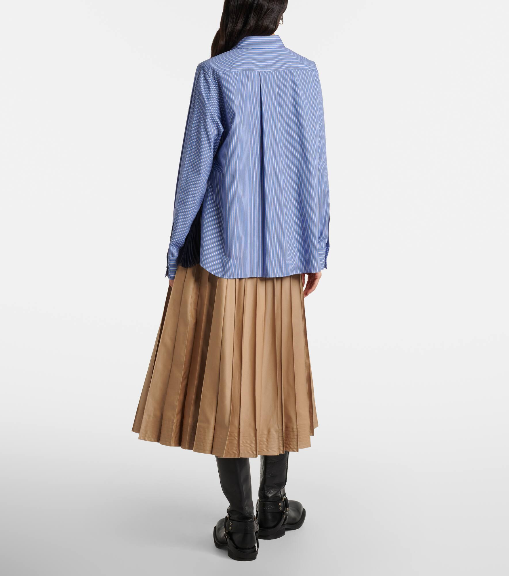 Paneled poplin shirt - 3