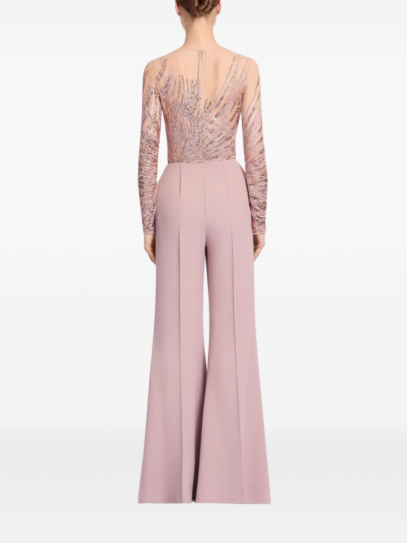 sequin-embellished tulle embroidered jumpsuit 3