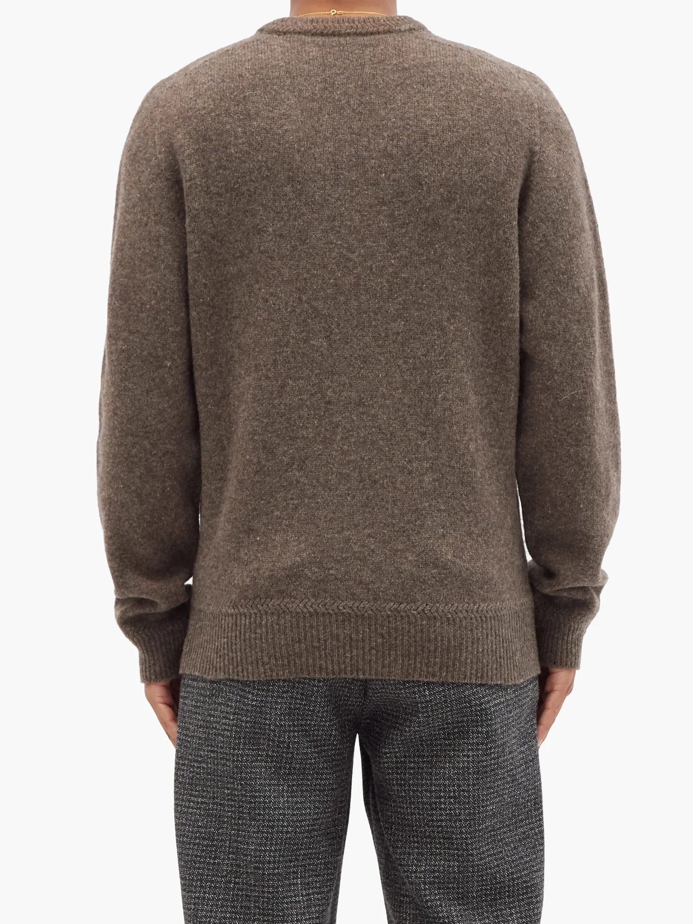 V-neck wool sweater - 5