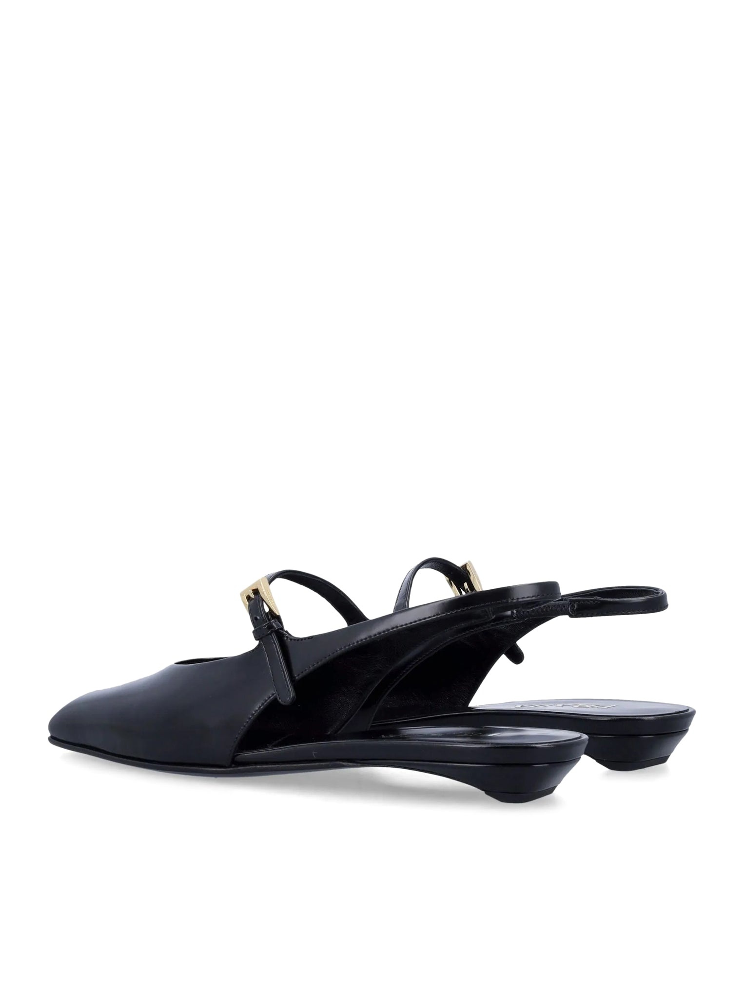 SMOOTH LEATHER SLINGBACK BALLERINAS - 3