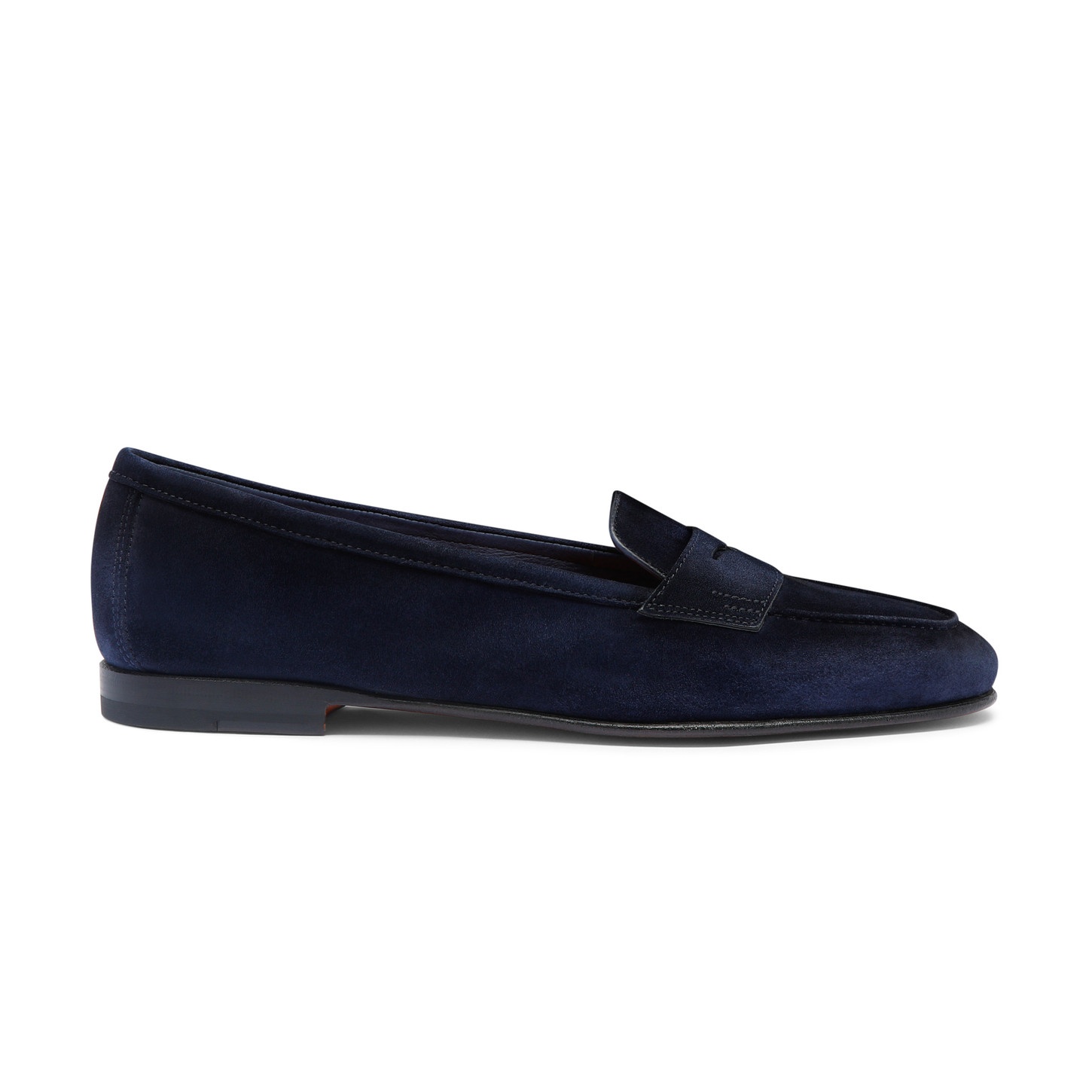 Women's blue suede Carla loafer - 1