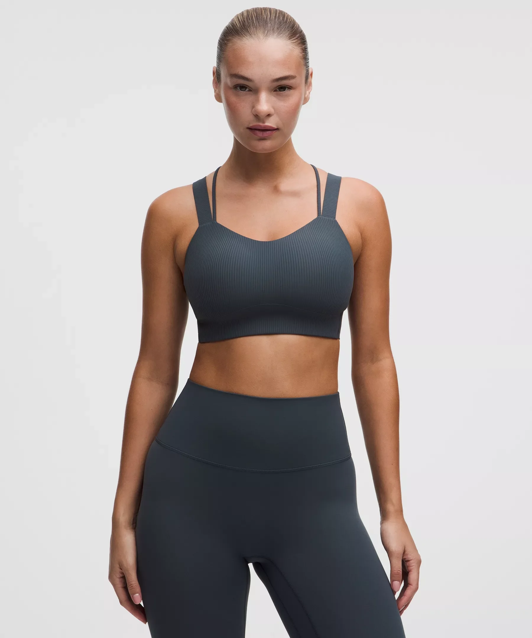 Like a Cloud Ribbed Longline Bra *Light Support, D/DD Cup - 1