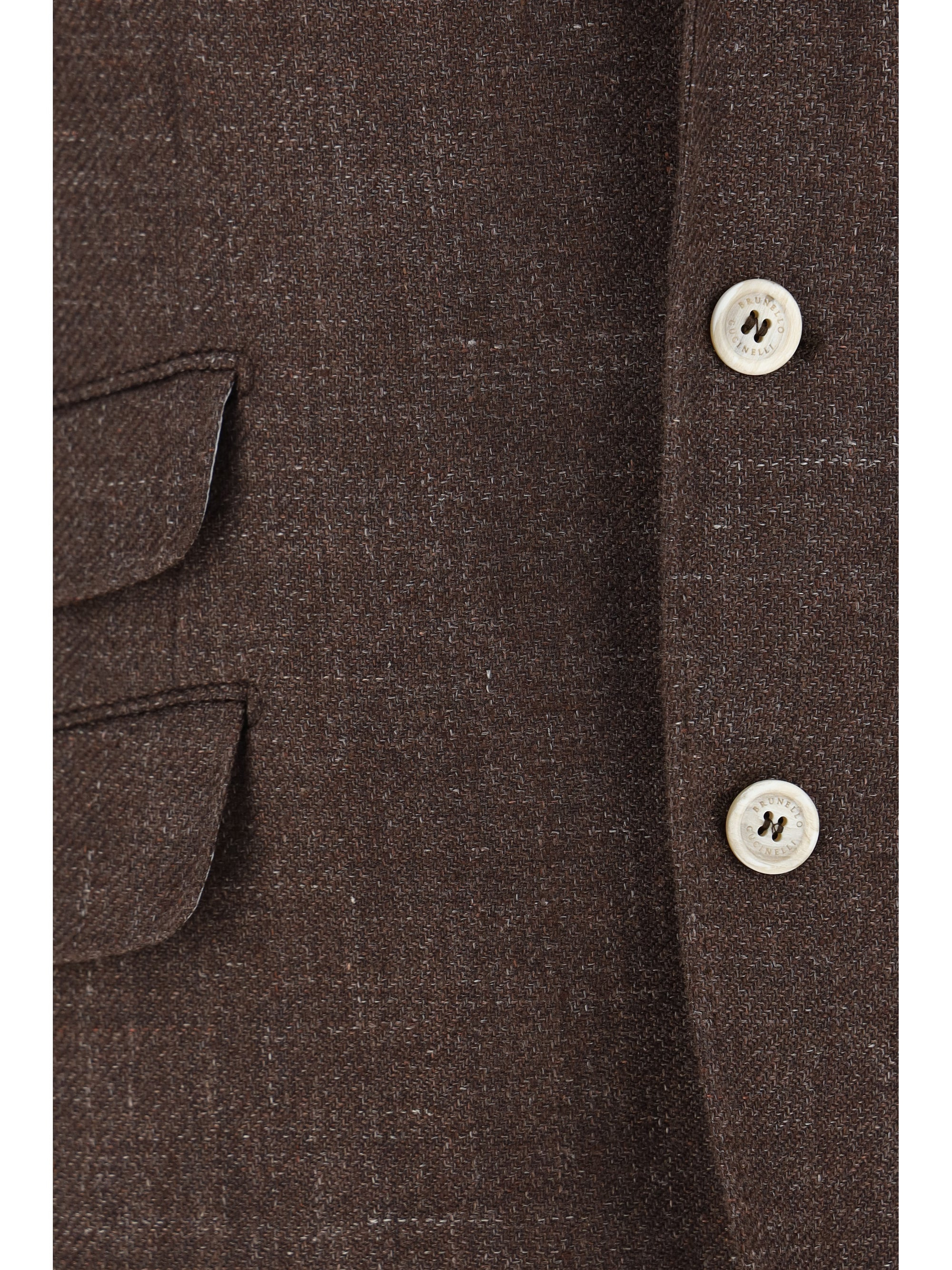 Brunello Cucinelli Men Linen Blazer Jacket - 4