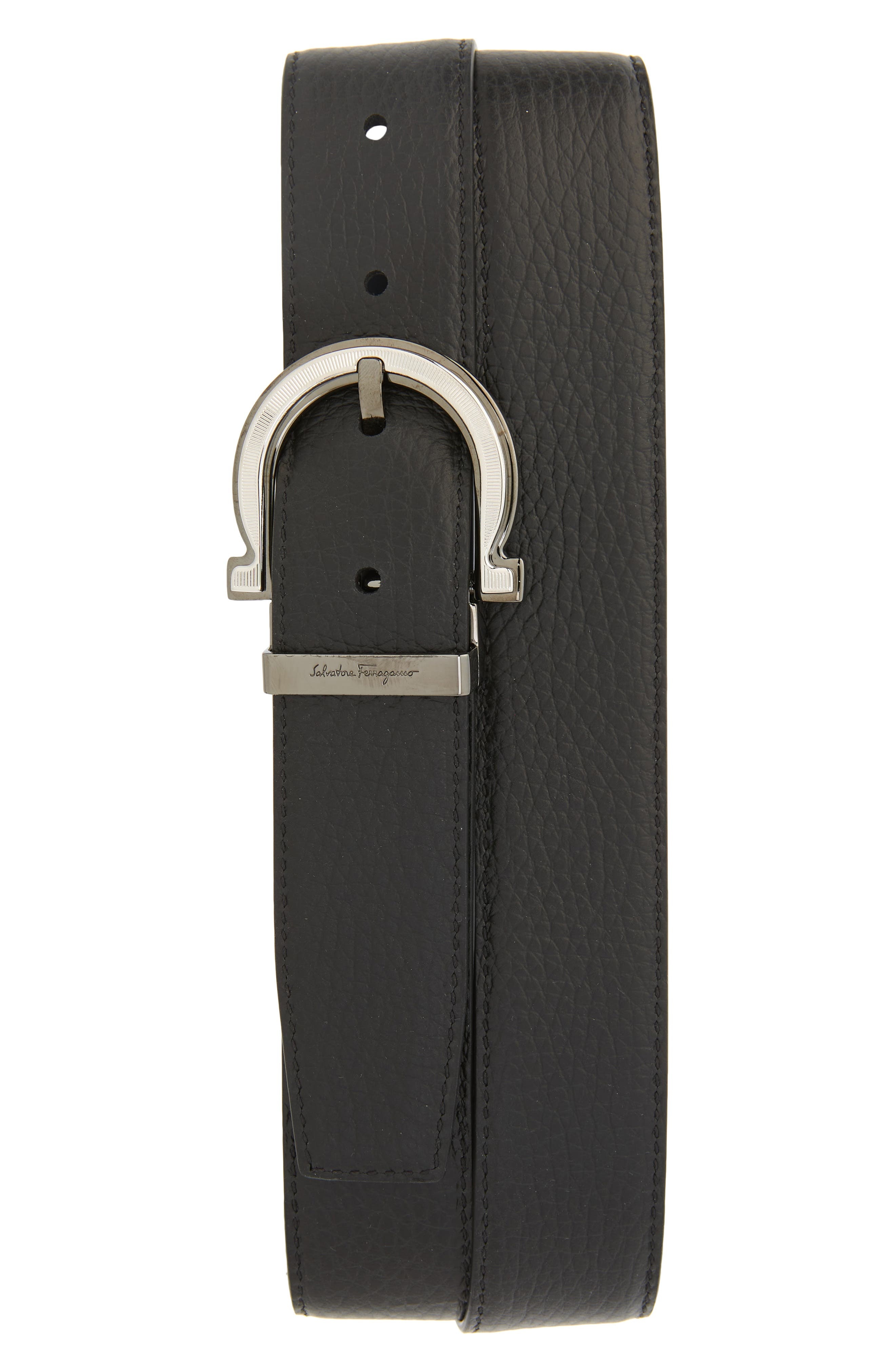 Gancio Reversible Leather Belt - 2
