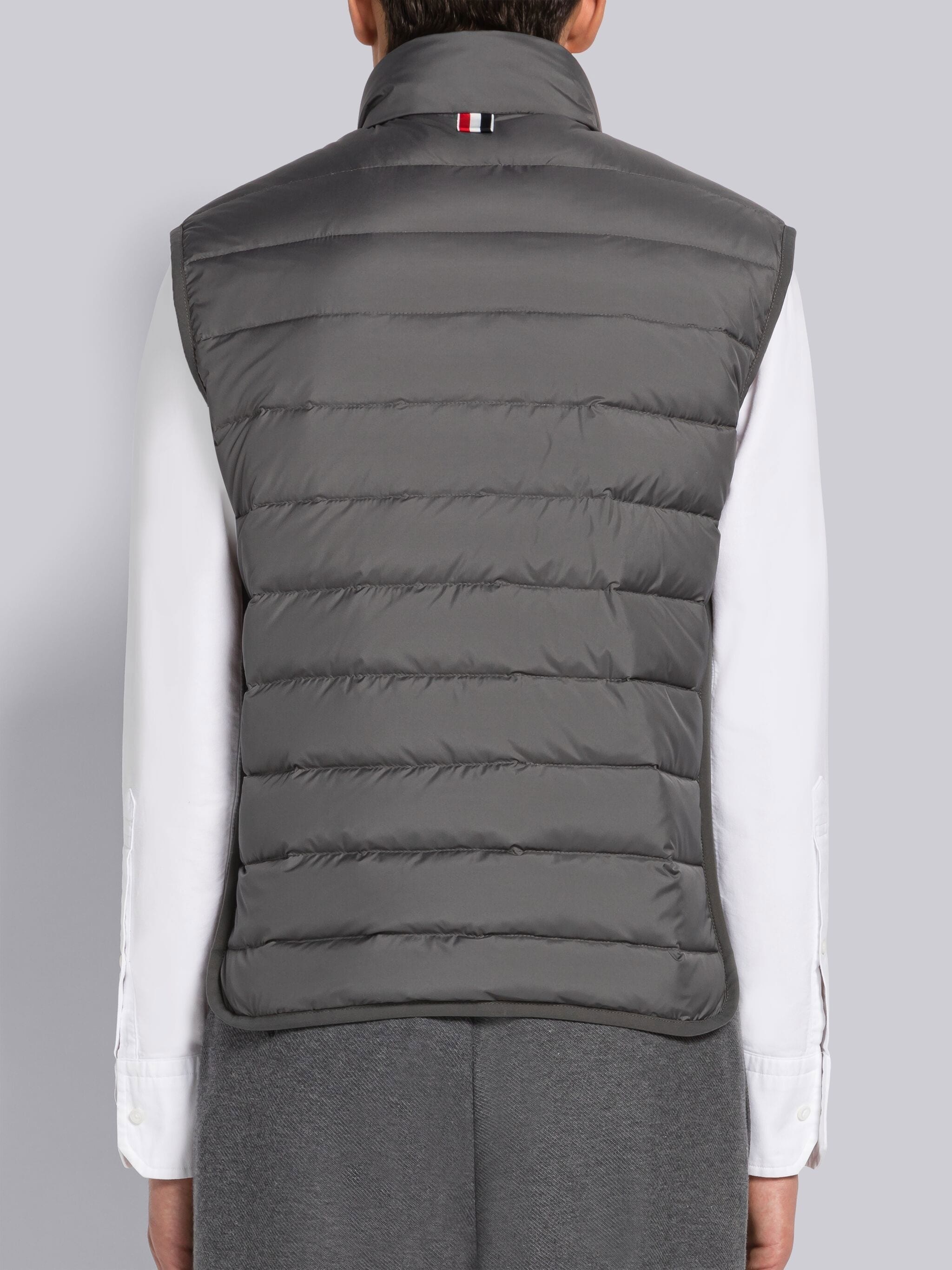 ULTRA LIGHT NYLON TECH FUNNEL NECK DOWN VEST - 3