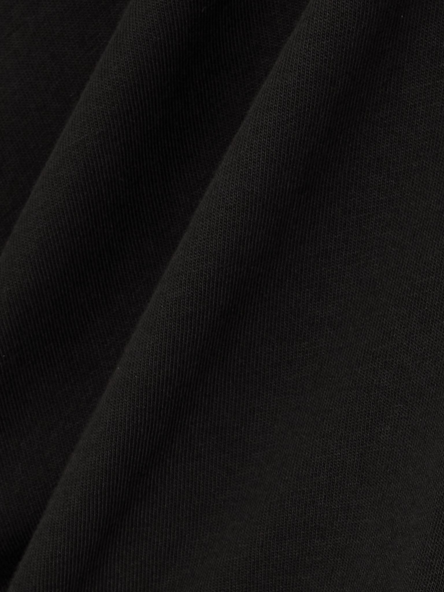 Cropped cotton-jersey turtleneck T-shirt Black - 4