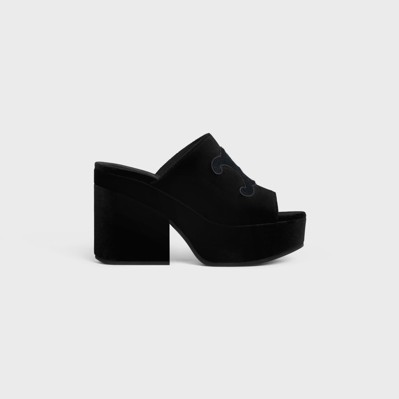 CELINE ELENA MULE in VELVET 1