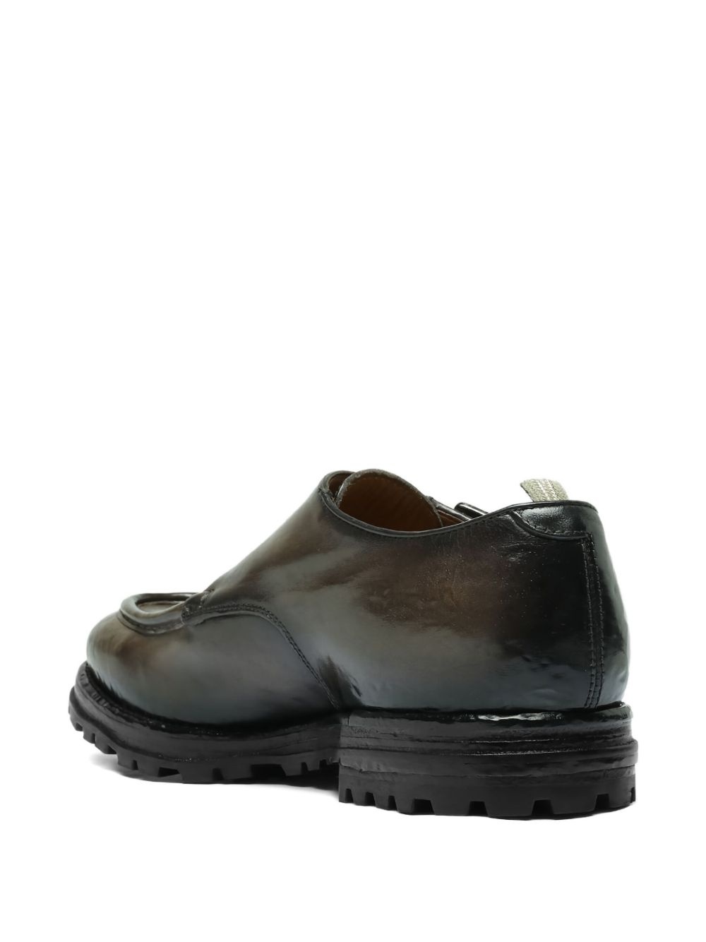 leather monk shoes - 3