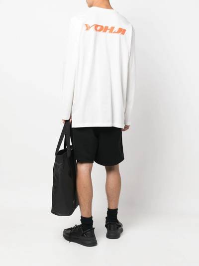 Y-3 logo-print long-sleeve top outlook