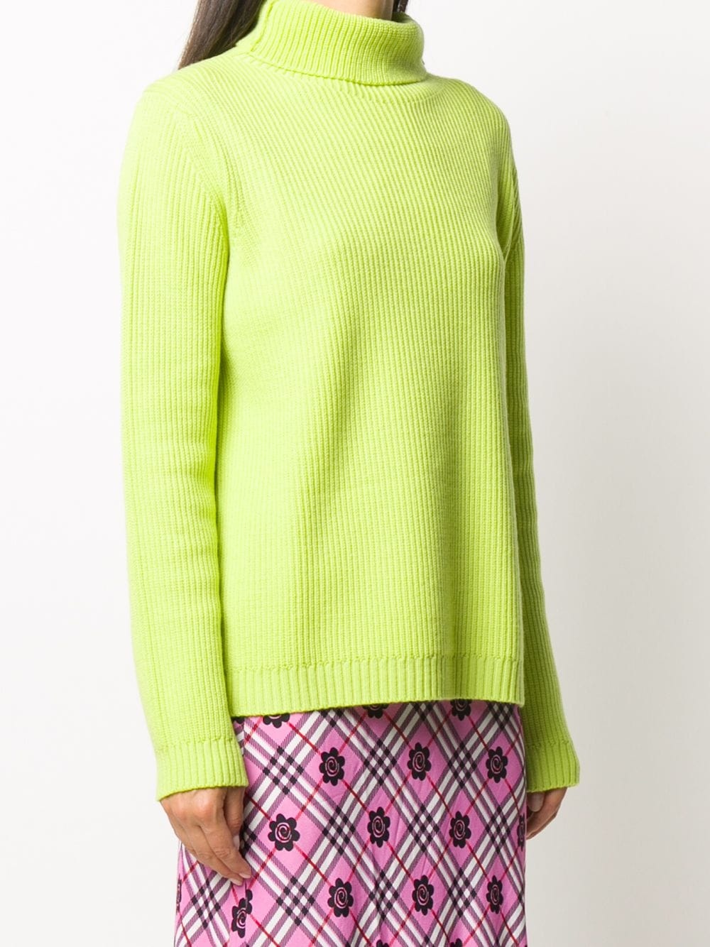 knitted roll-neck jumper - 3