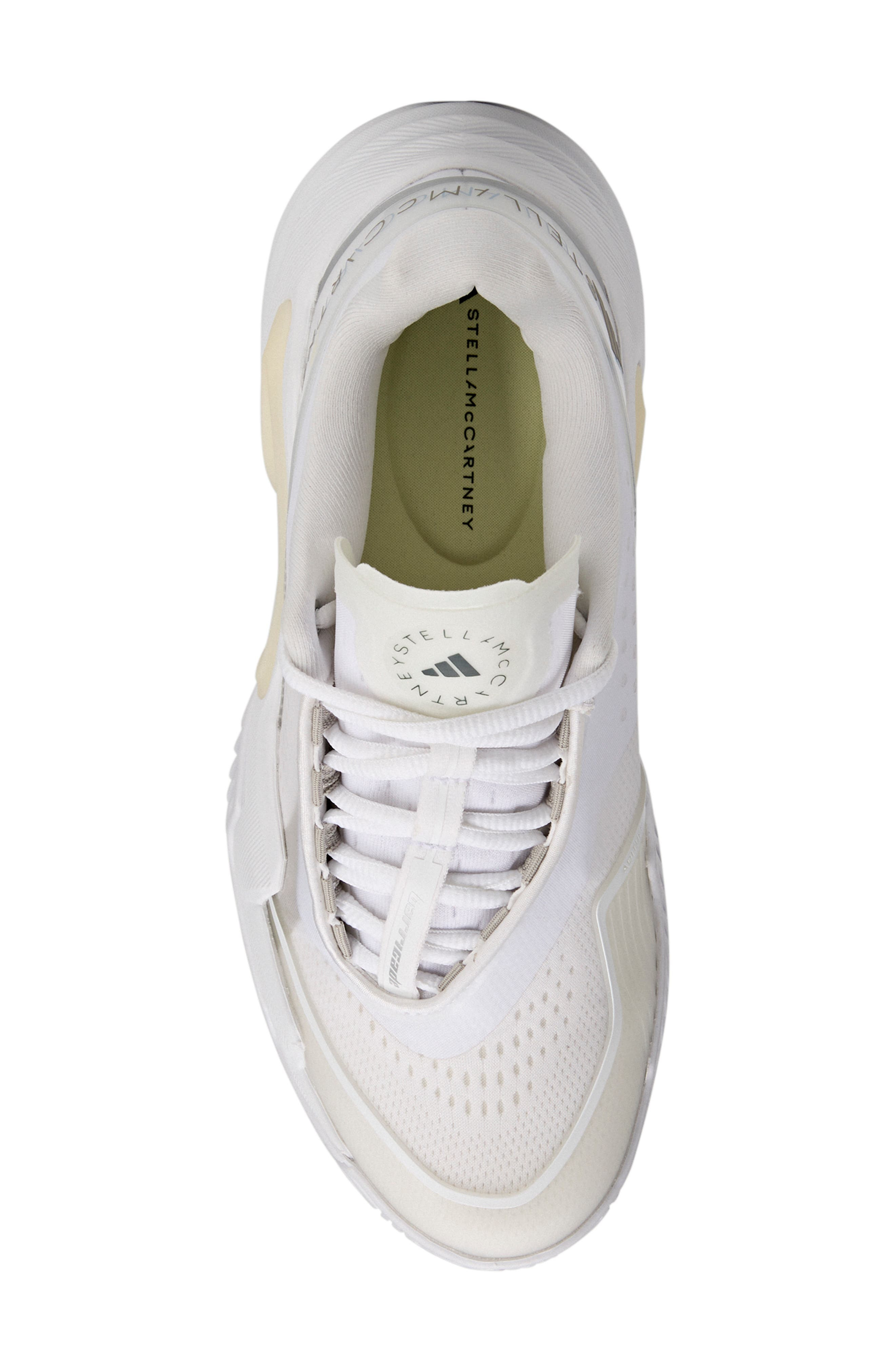 adidas by Stella McCartney Barricade Tennis Sneaker in White/Almond Milk/Grey at Nordstrom - 4