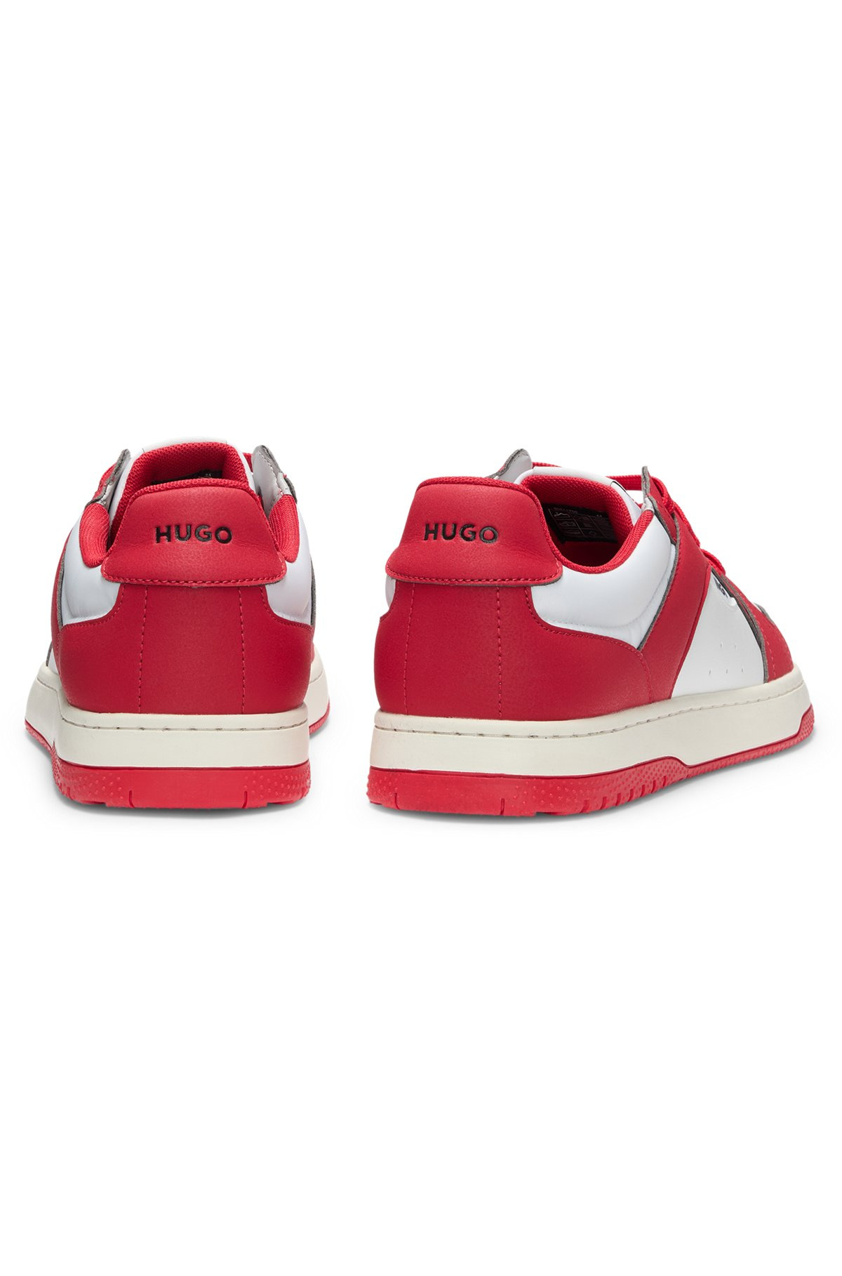 LOW-TOP TRAINERS WITH FAUX LEATHER - 5