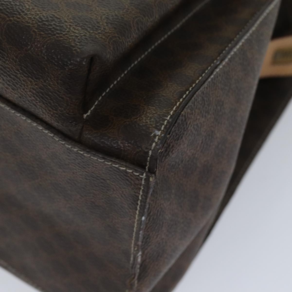CELINE Macadam Canvas Tote Bag Pvc Brown - 10