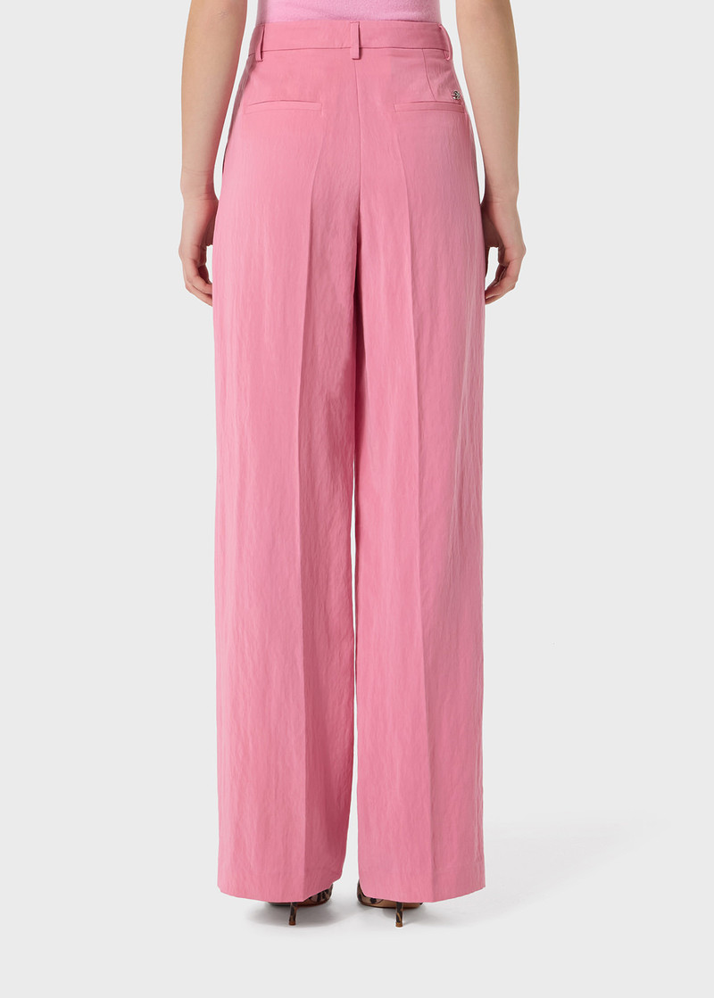 WIDE-LEG PANTS IN GABARDINE 4