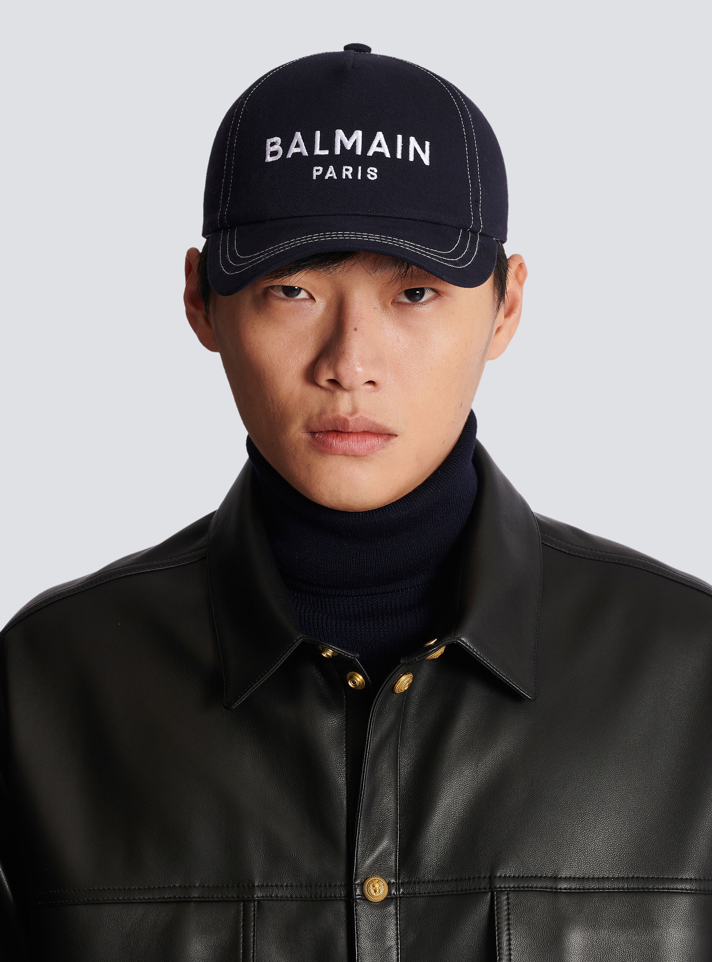 Embroidered Balmain Paris cap - 2