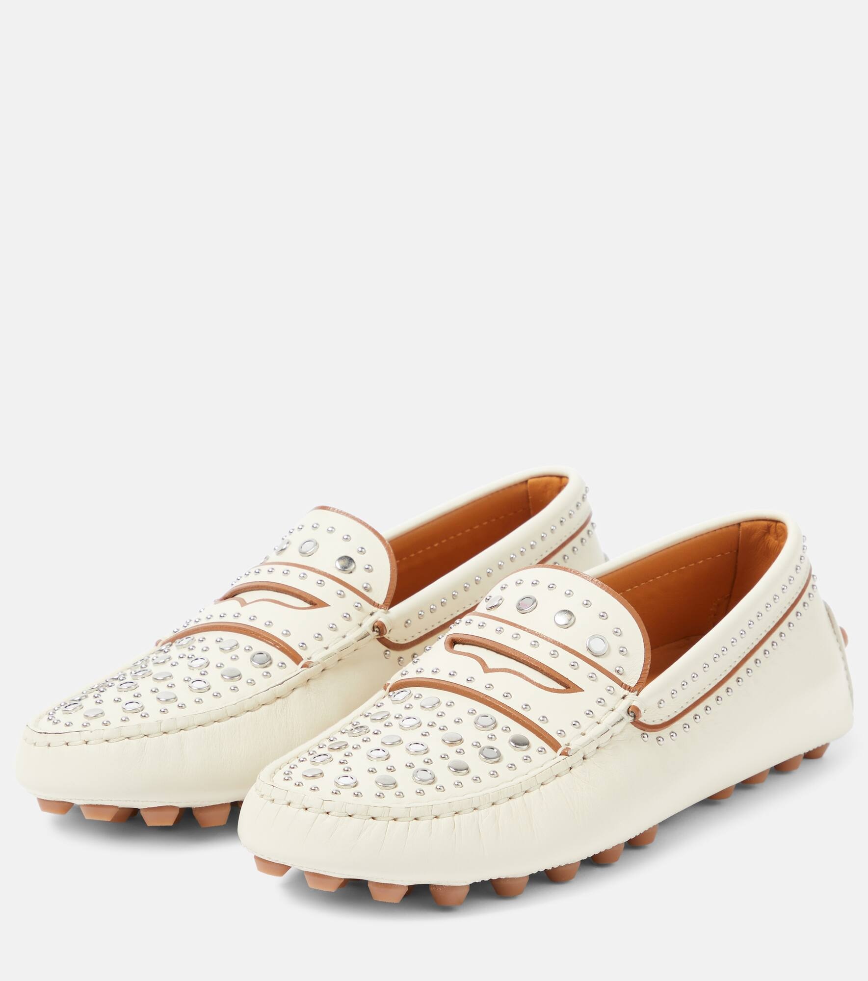 Gommino studded leather moccasins - 5
