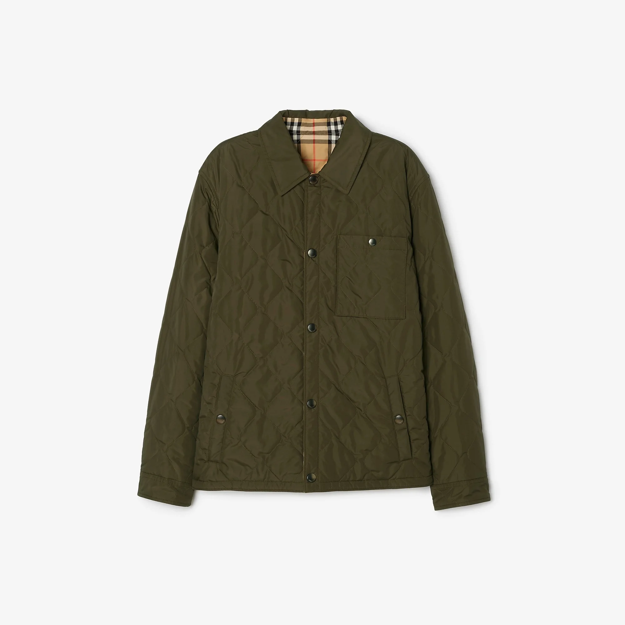 Reversible Quilted Nylon Brighton Overshirt - 1