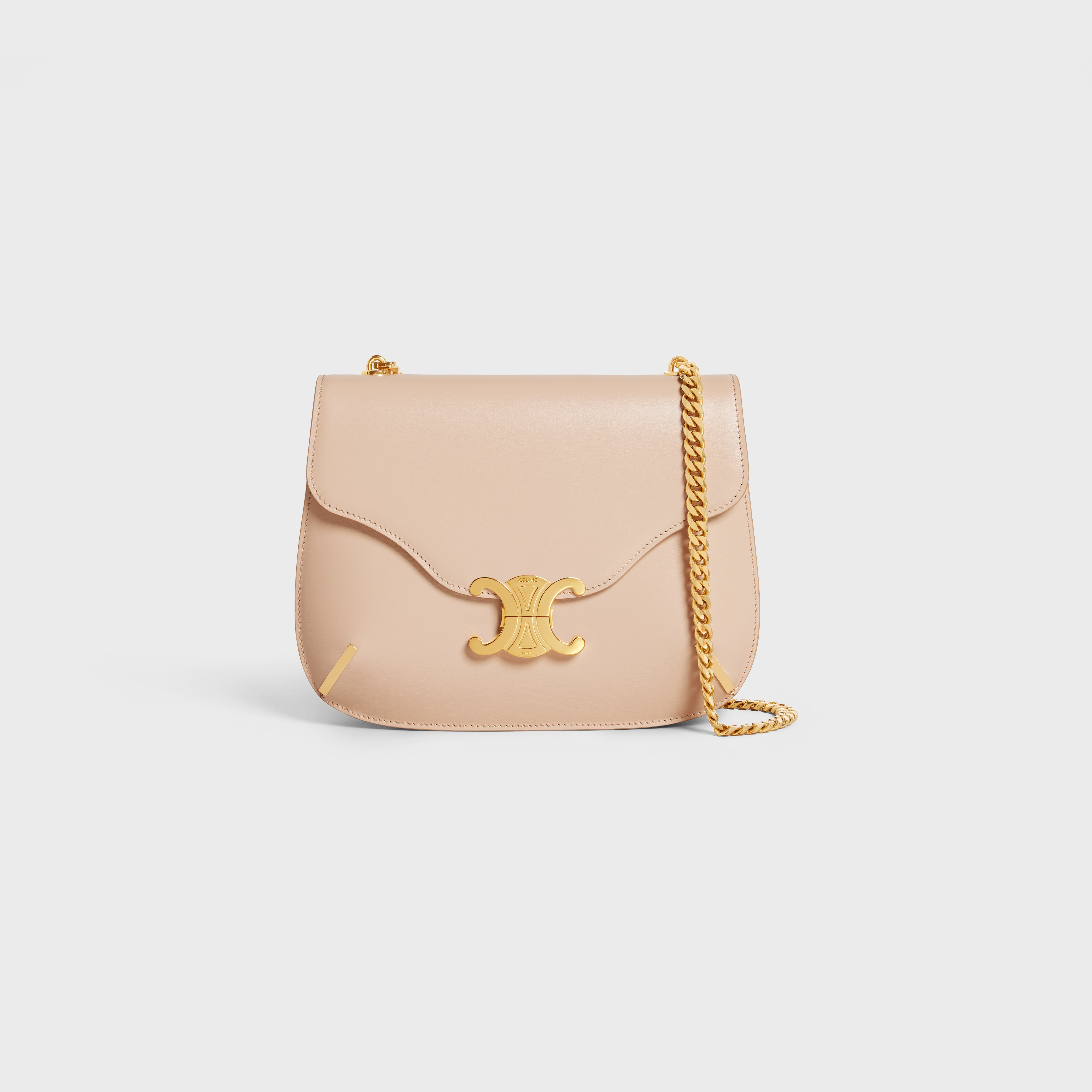 chain besace triomphe in shiny calfskin - 1