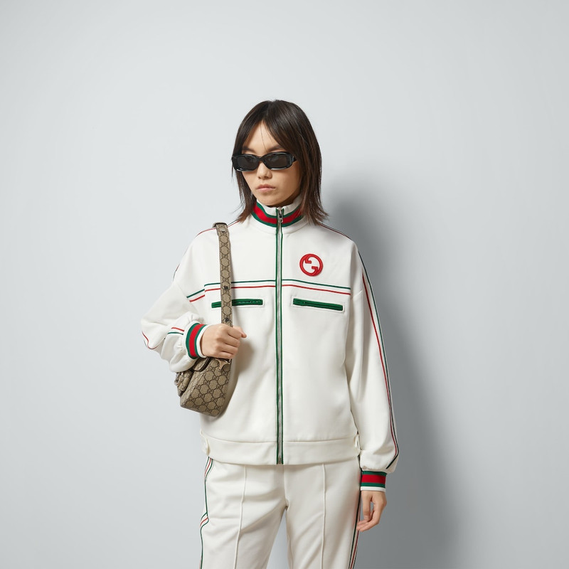 Technical jersey zip jacket with Web 5