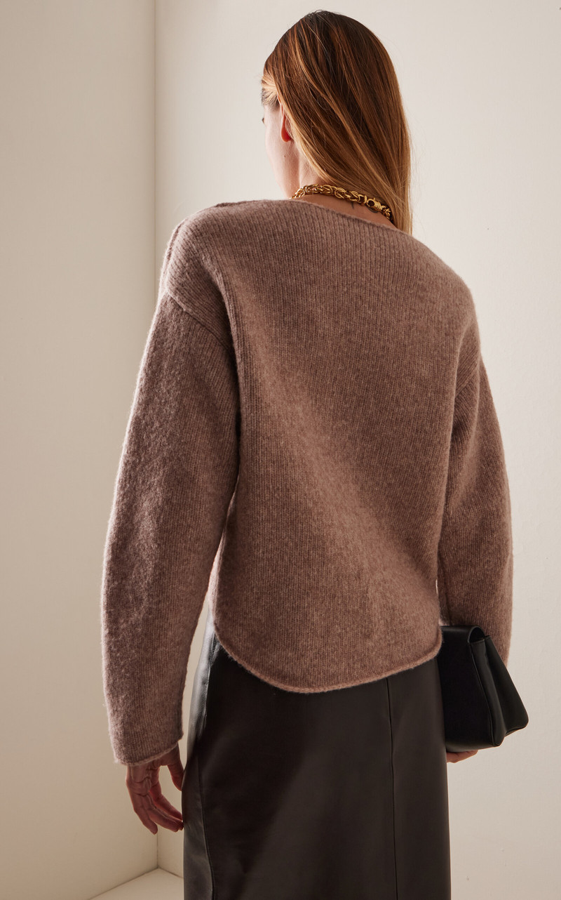 Reversible Round Wool-Blend Sweater neutral 4
