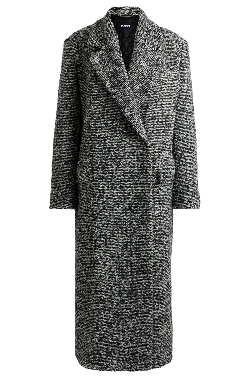 OVERSIZE-FIT COAT IN BOUCLÉ TWEED 1